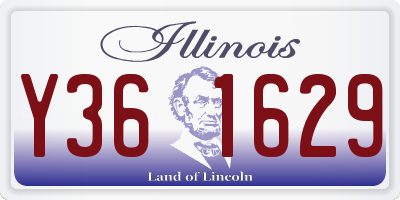 IL license plate Y361629