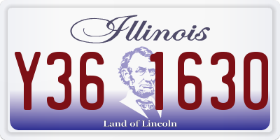IL license plate Y361630