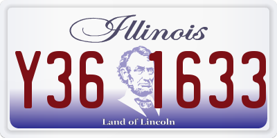 IL license plate Y361633