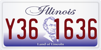 IL license plate Y361636