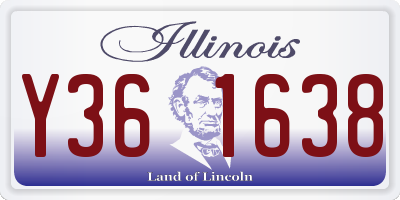 IL license plate Y361638