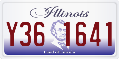 IL license plate Y361641