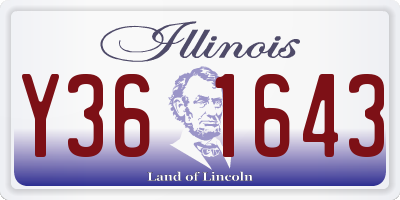 IL license plate Y361643