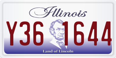 IL license plate Y361644