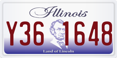 IL license plate Y361648