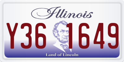 IL license plate Y361649