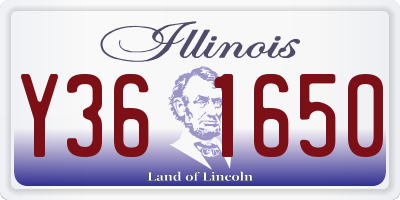 IL license plate Y361650