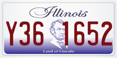 IL license plate Y361652