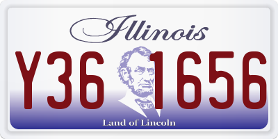 IL license plate Y361656