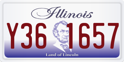 IL license plate Y361657