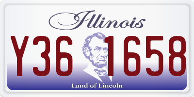 IL license plate Y361658