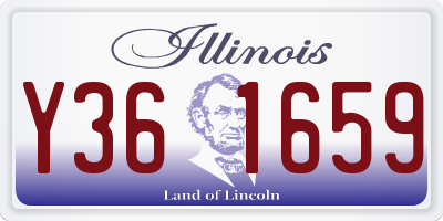 IL license plate Y361659