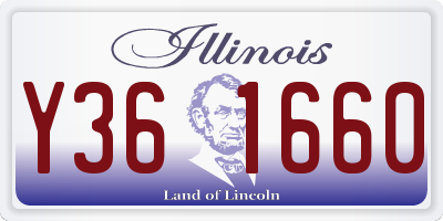IL license plate Y361660