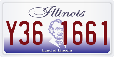 IL license plate Y361661