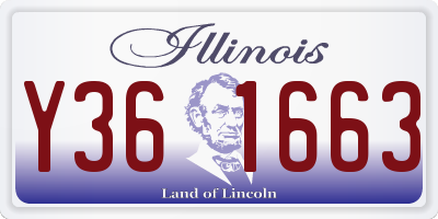 IL license plate Y361663