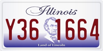 IL license plate Y361664