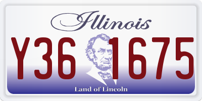 IL license plate Y361675
