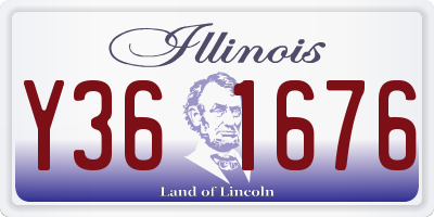 IL license plate Y361676