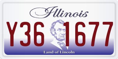 IL license plate Y361677