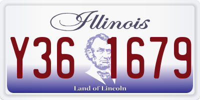 IL license plate Y361679