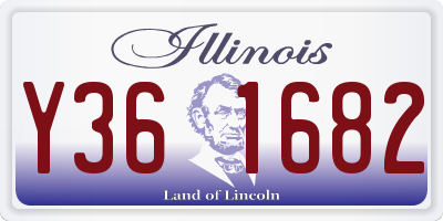 IL license plate Y361682