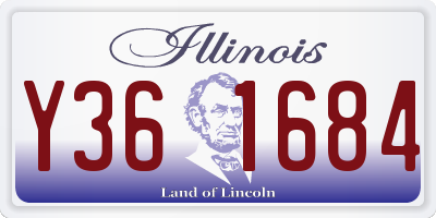 IL license plate Y361684