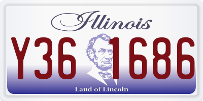 IL license plate Y361686