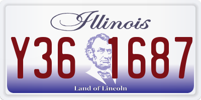 IL license plate Y361687
