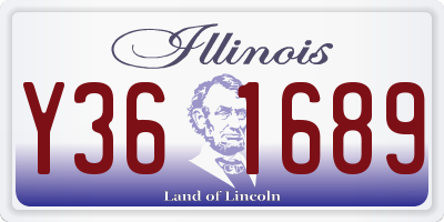 IL license plate Y361689