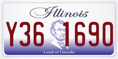 IL license plate Y361690