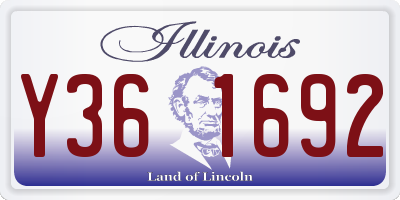 IL license plate Y361692