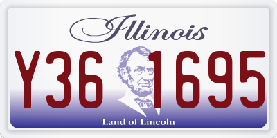IL license plate Y361695