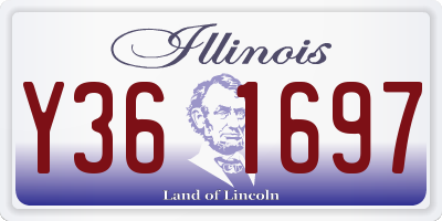 IL license plate Y361697