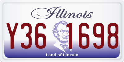 IL license plate Y361698