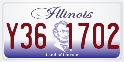 IL license plate Y361702