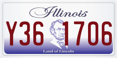 IL license plate Y361706