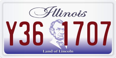 IL license plate Y361707