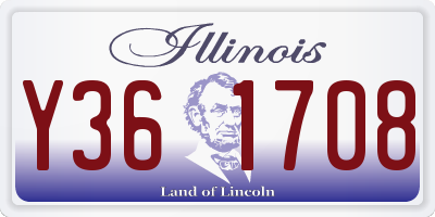 IL license plate Y361708