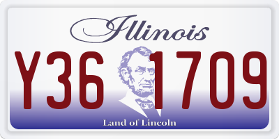 IL license plate Y361709