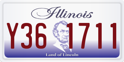 IL license plate Y361711