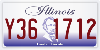 IL license plate Y361712