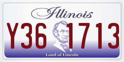 IL license plate Y361713