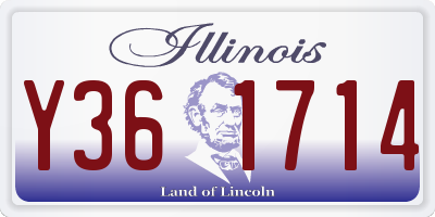 IL license plate Y361714