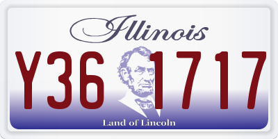 IL license plate Y361717