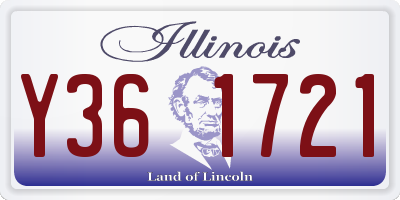 IL license plate Y361721