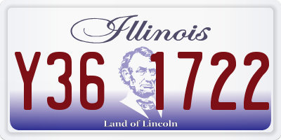 IL license plate Y361722