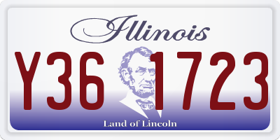 IL license plate Y361723