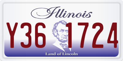 IL license plate Y361724