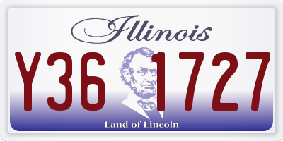 IL license plate Y361727