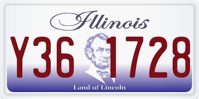 IL license plate Y361728